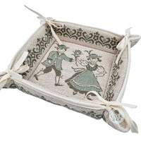 Green Dancers Bread Basket By Schatz image