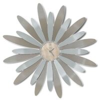 Chestnut/white Cassiopea Modern Wall Clock 60cm By Arti Mestier