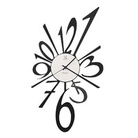 Black Big Bang Modern Wall Clock 31cm By Arti Mestier