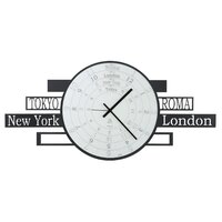 Black Jet Lag Modern Wall Clock 78cm By Arti Mestier