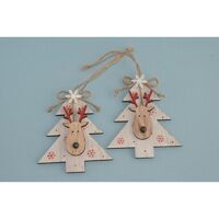 Reindeer Tree White/red 12cm