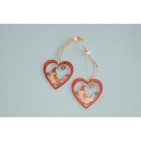 Santa in Heart 6.5cm