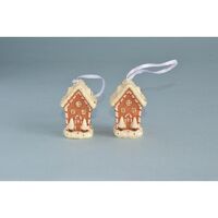 Ginger Bread House White 6cm