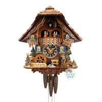 Chalet Hunter & Deer With Water Wheel - HÖNES - 6216ts