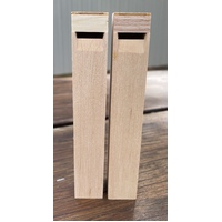 Cuckoo Clock Whistle - Tube 140mm Wooden Pair image