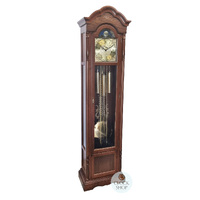 211cm Walnut Grandfather Clock With Westminster Chime & Moon Dial By AMS image
