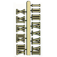 9mm Gold Roman Numerals image