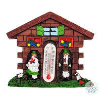 7cm Weather House Fridge Magnet- Brown