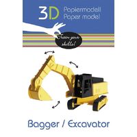 Excavator - 3d Paper Model
