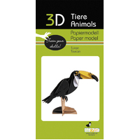 3D Paper Model- Toucan image