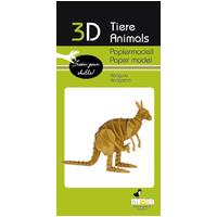 3D Paper Model- Kangaroo