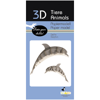 3D Paper Model- Dolphin