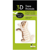 White Cat - 3d Paper Model
