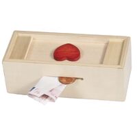 Money Trick Box - Natural Red Heart Dilemma