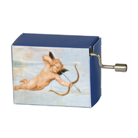 Music Box Hand Crank Angel Rafael - Cupid : A La Lune