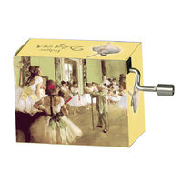 Classic Art Hand Crank Music Box- The Ballet Class By Edgar Degas (Vivaldi- Spring) image