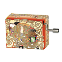 Classic Art Hand Crank Music Box- Fulfilment By Klimt (Beethoven- Fur Elise)