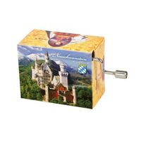 Modern Designs Hand Crank Music Box- Neuschwanstein Castle (Beethoven- Fur Elise)