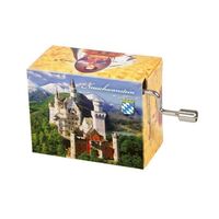 Modern Designs Hand Crank Music Box- Neuschwanstein Castle (Beethoven- Fur Elise) image