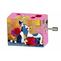 Classic Art Hand Crank Music Box- Village Party (Happy Birthday)