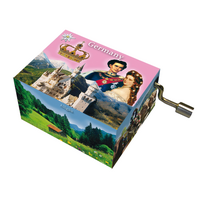 Modern Designs Hand Crank Music Box- Neuschwanstein Castle Royalty (Beethoven- Fur Elise)