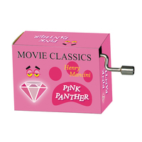 Movie Classics Hand Crank Music Box (Pink Panther)
