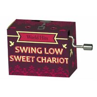 Music Box Hand Crank World Hits - Swing Low Sweet Chariot