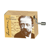 Classical Composers Hand Crank Music Box (Smetana- The Moldau) image