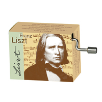 Classical Composers Hand Crank Music Box (Liszt- Liebstraum) image