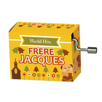 World Hits Hand Crank Music Box (Frere Jacques)