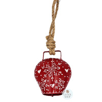 Red Bell Heart And Snowflake Small