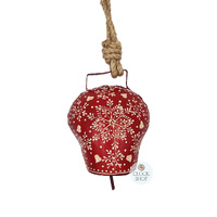 Red Bell Heart And Snowflake Medium