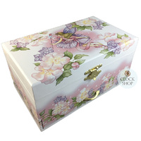 Floral Musical Jewellery Box With Fairy & Drawer (Tchaikovsky-Waltz Of The Flowers) image