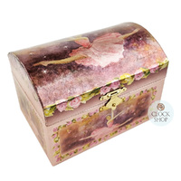 Purple Ballerina Musical Jewellery Chest With Dancing Ballerinas (Tchaikovsky- Swan Lake) image