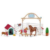 Schleich - Hannah's Guest Horses with Ruby the Dog