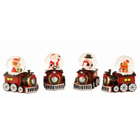 Snow Globe On Christmas Train 8cm