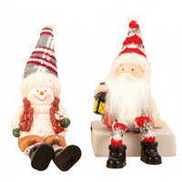 Santa Or Snowman Shelf Sitter 22cm