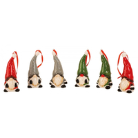 Sleeping Santa Gnomes Christmas Tree Decoration 9.5cm