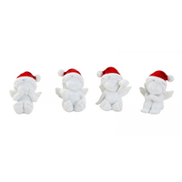 4.5cm Angel In Red Christmas Hat- Assorted Designs image