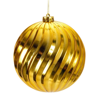 15cm Large Gold Bauble Hanging Decoration image