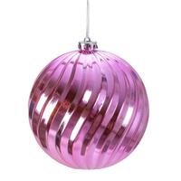 Pink Large Bauble Christmas Tree Decoration 15cm