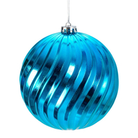 Blue Large Bauble Christmas Tree Decoration 15cm