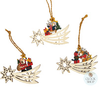 9cm Shooting Star Hanging Decoration- Assorted Designs