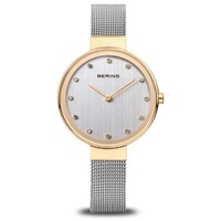 Watch - BERING Ladies Classic 12034 Grey Mesh Narrow