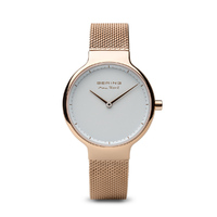 Max Rene - Rose Gold White Dial Rose Gold Strap