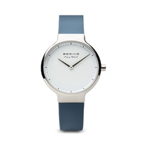 Max Rene - Silver White Dial Silicone Blue Strap