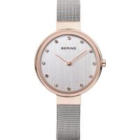 Watch - BERING Ladies Classic 12034 Grey Mesh Rose Narrow