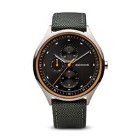 Watch - Bering Gents Titanium 11739 Sunray Dial with Orange Nylon Strap