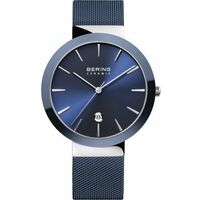 Watch - Bering Ladies Ceramic 11440 Blue Mesh