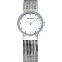 26mm Classic Collection Womens Watch With Silver Dial, Silver Milanese Strap, Silver Case & Swarovski Elements By BERING image